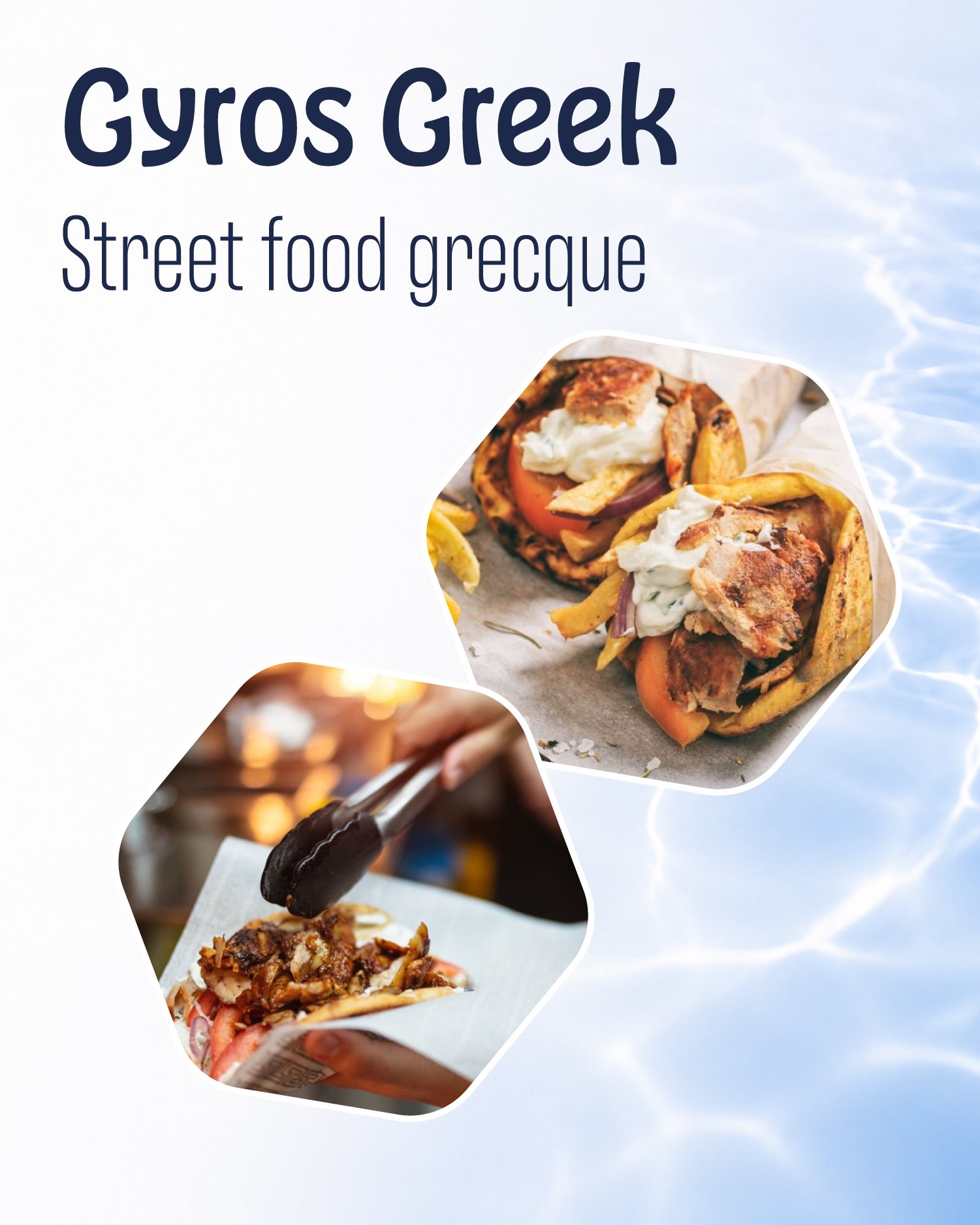 Food truck Gyros Greek — Street food grecque
